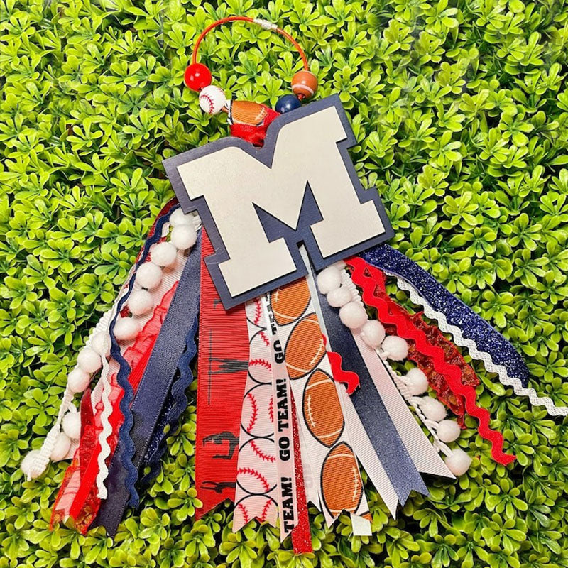 Cheer bogg bag tag, Cheerleader Tassel Charm Sport Duffle bag