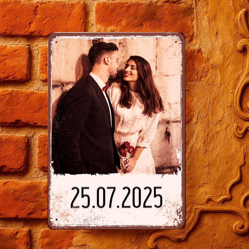 Custom Photo Sign,  Metal, Personalized Wall Plaque