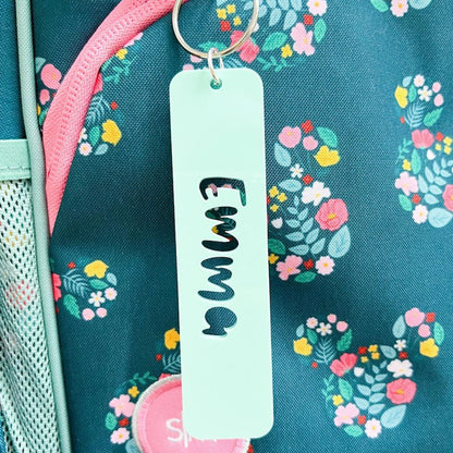 Backpack tag, bag tag, backpack name tag, name keychain