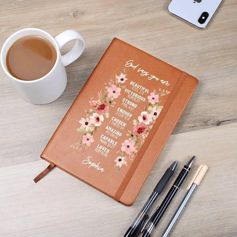 God Says You Are Personalized Prayer Journal For Women
