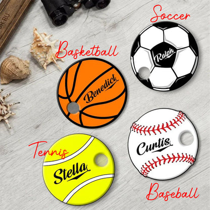 Personalized Tumbler Name Tag - 40oz 30oz - Name Plate - Sports Name Tag - Acrylic Name Plate