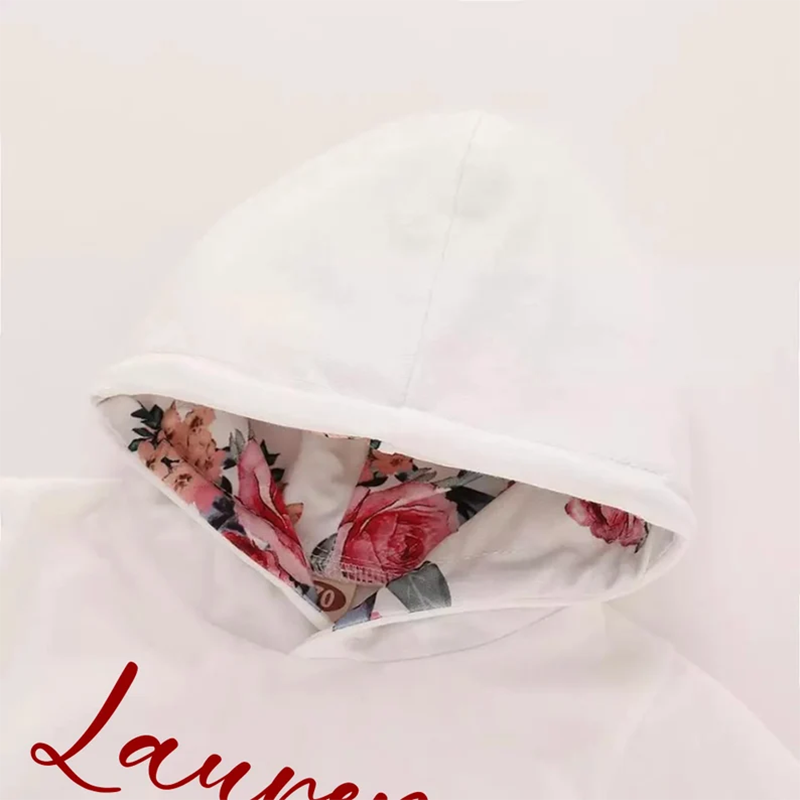 Baby Girl Flower, Personalized Winter Clothes Set, Infant Christmas Outfit