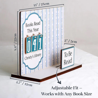 Personalized Book Holder - Book Tracker, Books Read This Year Counter