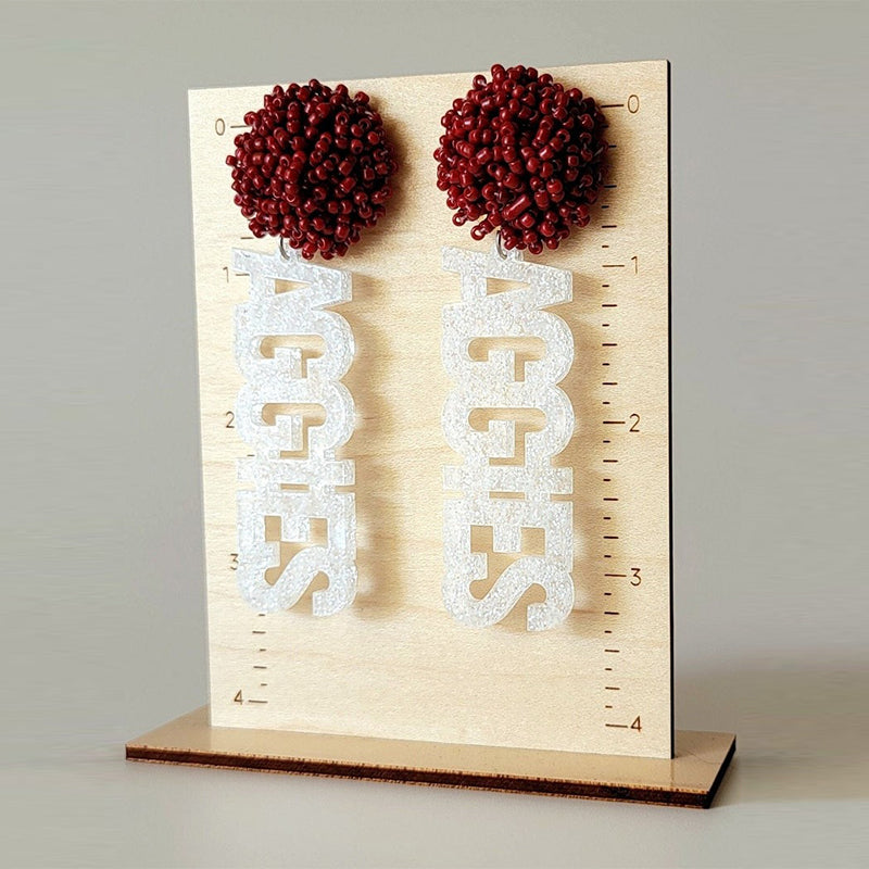 Personalized Custom Game Day Earrings