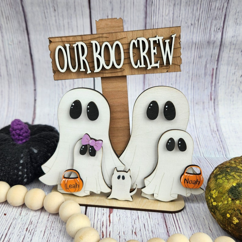 Personalized Family Halloween decor, Ghost Halloween decor