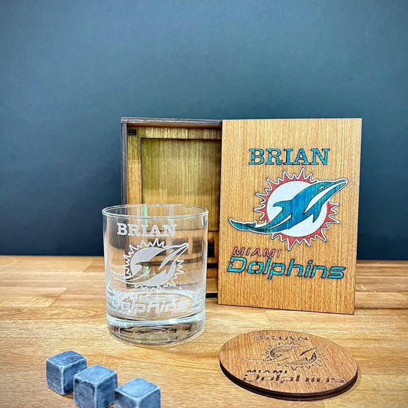 Personalized  Sport Team Football Team  Whiskey Glass