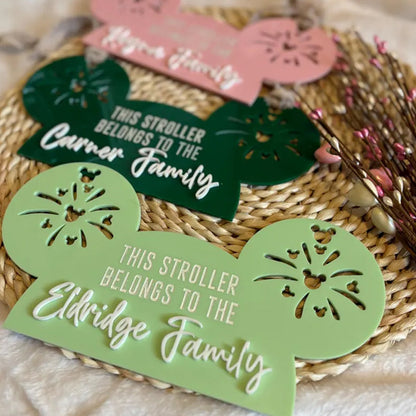 Theme Park Inspired Stroller Tag