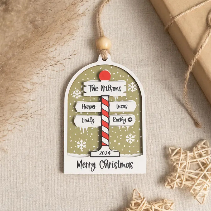 Personalized Family Christmas Ornaments