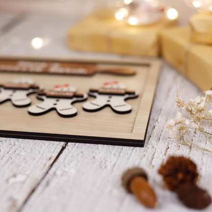 Personalized Gingerbread Christmas Sign