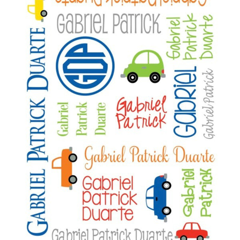 Cars Personalized Blanket - Cars Blanket