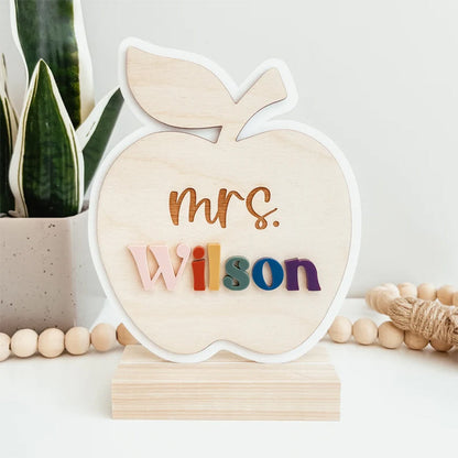 Personalized Teacher Name Sign, Teacher Desk Name Sign, Desk Name Plate