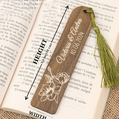 Personalized Wooden Bookmark with Tassel