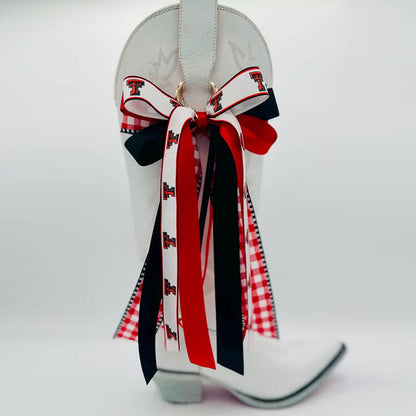 Boot Bow Sets Personalized University College,Game Day
