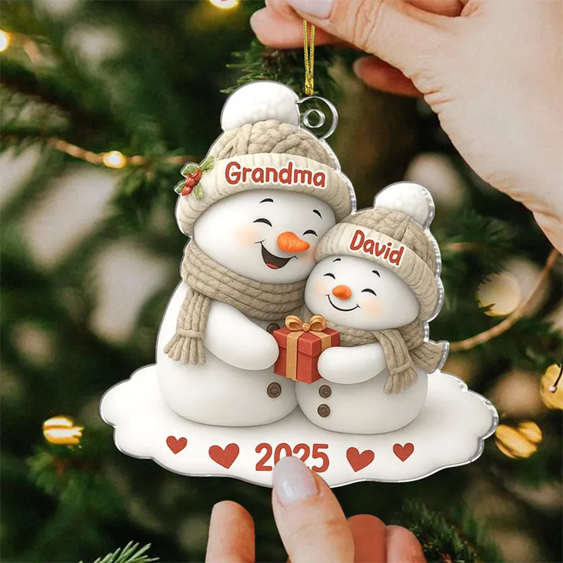 Personalized Grandma Acrylic Ornament