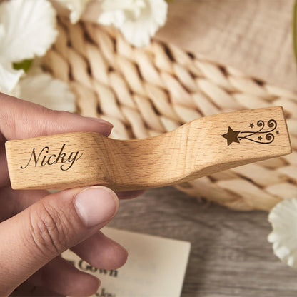 Personalized Wood Book Page Holder,Custom Thumb Page Holder