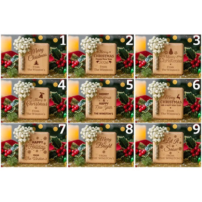 Christmas Candle Favors, Custom Coworker Favors in Bulk