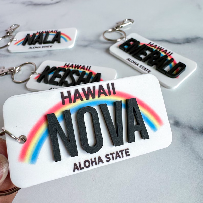 License Plate Keychain | Custom License Plate