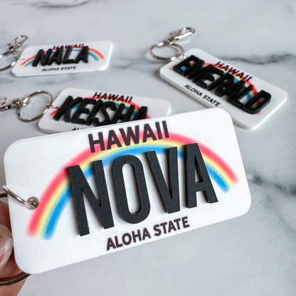 License Plate Keychain | Custom License Plate