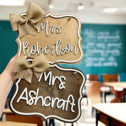 12" Teacher Door Hanger / Teacher Gift / Personalized Teacher Sign