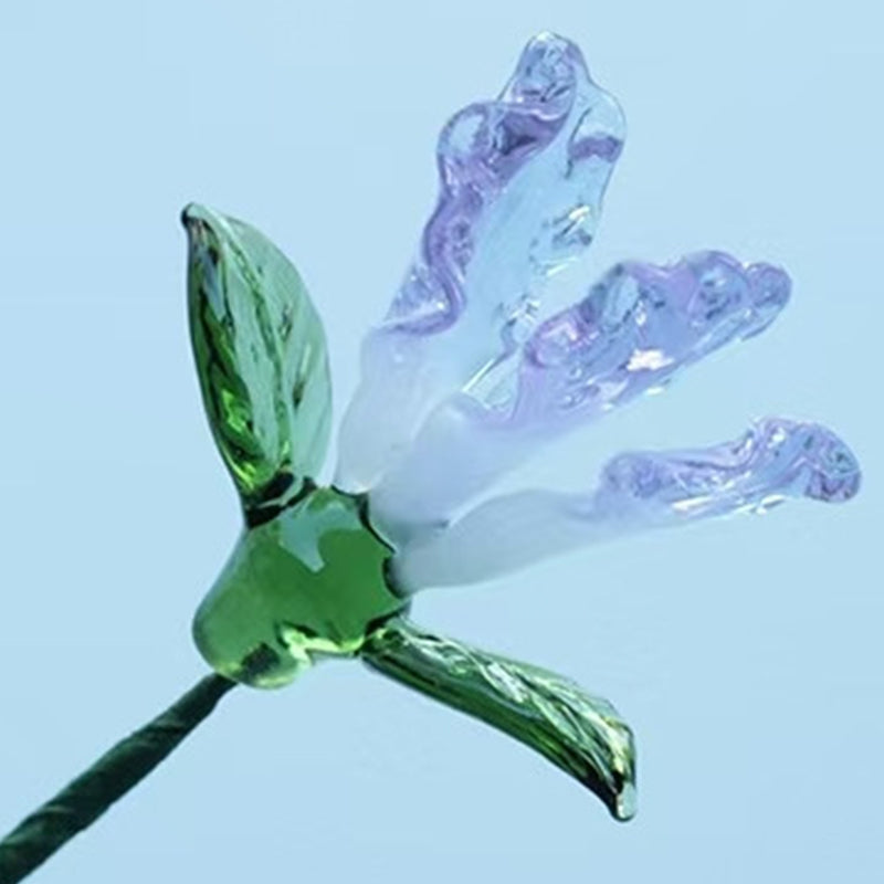 Glass Birth Month Flowers, Birth Flower Bouquet