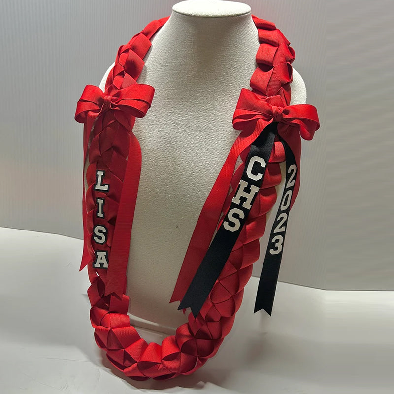 Graduation Lei with bows Graduation lei Grad gift