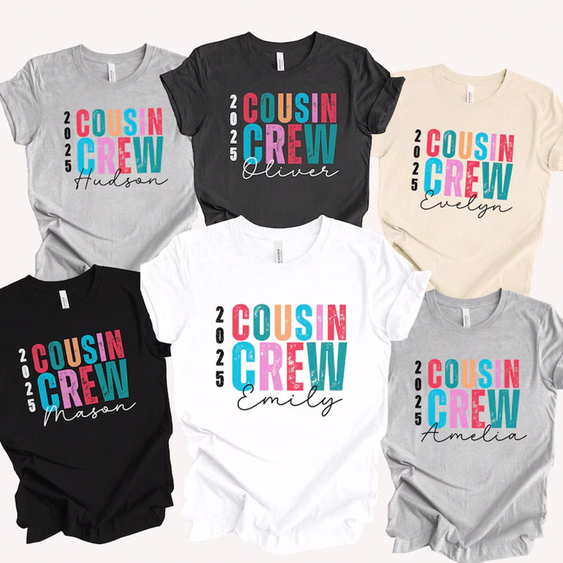 Cousin Crew Personalized T-Shirts, Custom Cousin Crew Shirts