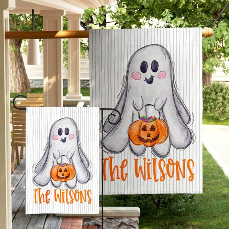 Personalized Garden Flag Halloween Outdoor Decoration