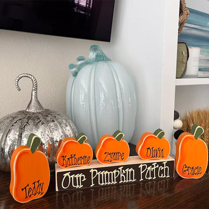 Thanksgiving Block Set Personalized Halloween Block Set Mantle Decor
