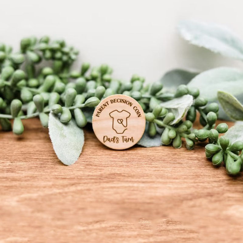 Parent Coin, New Parent Decision Coin, New Baby Gift, New Parent Gift, Baby Shower