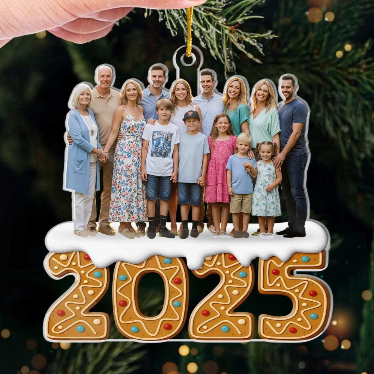 Personalized Photo Family, Friends, Couple Ornament