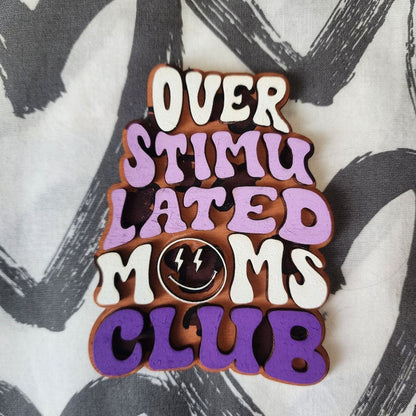 Bag Wife Mom Boss Charm, Overstimulated Moms Club Charm