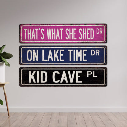 Rustic Street Sign, Custom Street Sign, Vintage Looking Personalized Sign