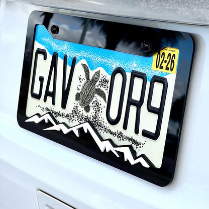 Mountain License Plate Frame Cover