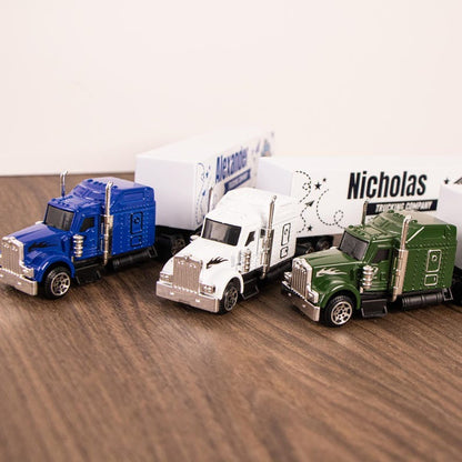 Personalized Toy Truck for Boys, Customized name on the side of the truck