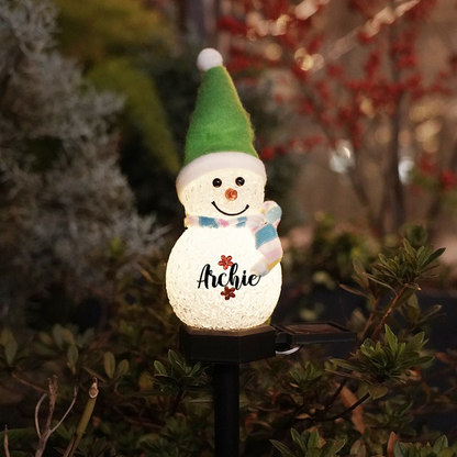 Christmas Snowman Solar Light