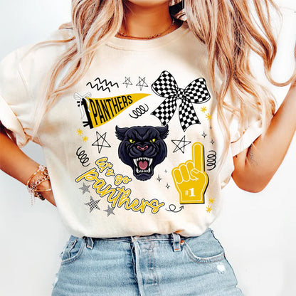 Comfort Colors  Retro School Spirit Shirts,Custom Team Mascot Shirt