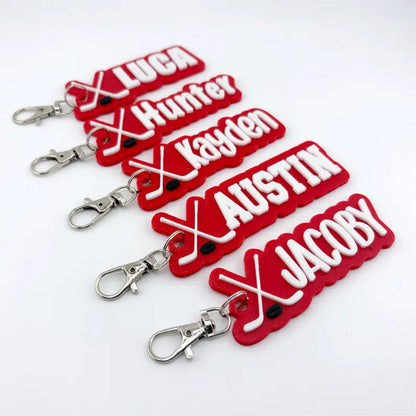 Personalized Soprt Name Tag Keychain