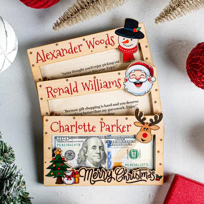 Christmas Money Holder Personalized, Christmas Gift