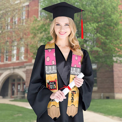 Custom Graduation Stole Class Of 2025, Teacher Graduation Stole 2025