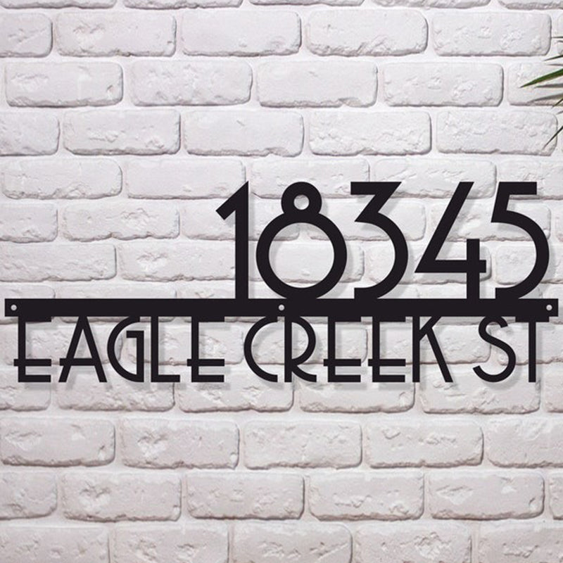 Large House Number Address Sign, Address plaque, Metal Address Sign