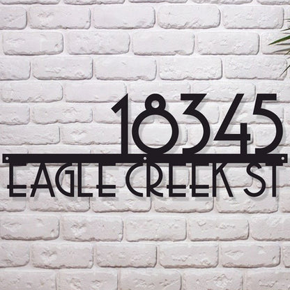 Large House Number Address Sign, Address plaque, Metal Address Sign