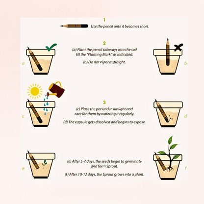 Christmas Seed Pencil - Plantable Favor For Christmas Gift