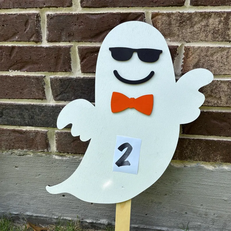 Personalized Ghost Yard Art Halloween Outdoor Decor Custom Fall Garden Decoration