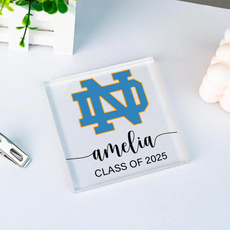 Personalized University Logo Acrylic Plaque,Graduation Gift