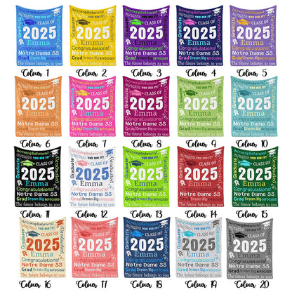 Personalized Graduation Blankets Graduation Gift