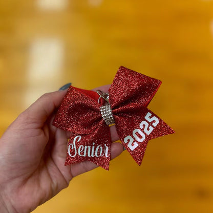 Custom Glitter Bow keychains and/or Wristlets