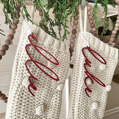 Christmas Stocking Tags, Personalized Stocking Tags