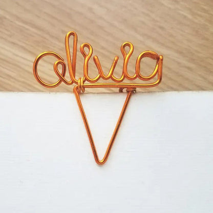 Wire Name Planner Clip - Personalized Planner Marker - Page Marker - Custom Paper Clip - Book Marker - Planner Accessories - Binder Clip