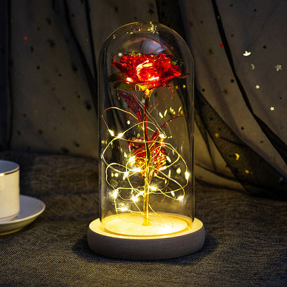 Galaxy Rose Flower Gifts,Personalized Galaxy Rose Night Light