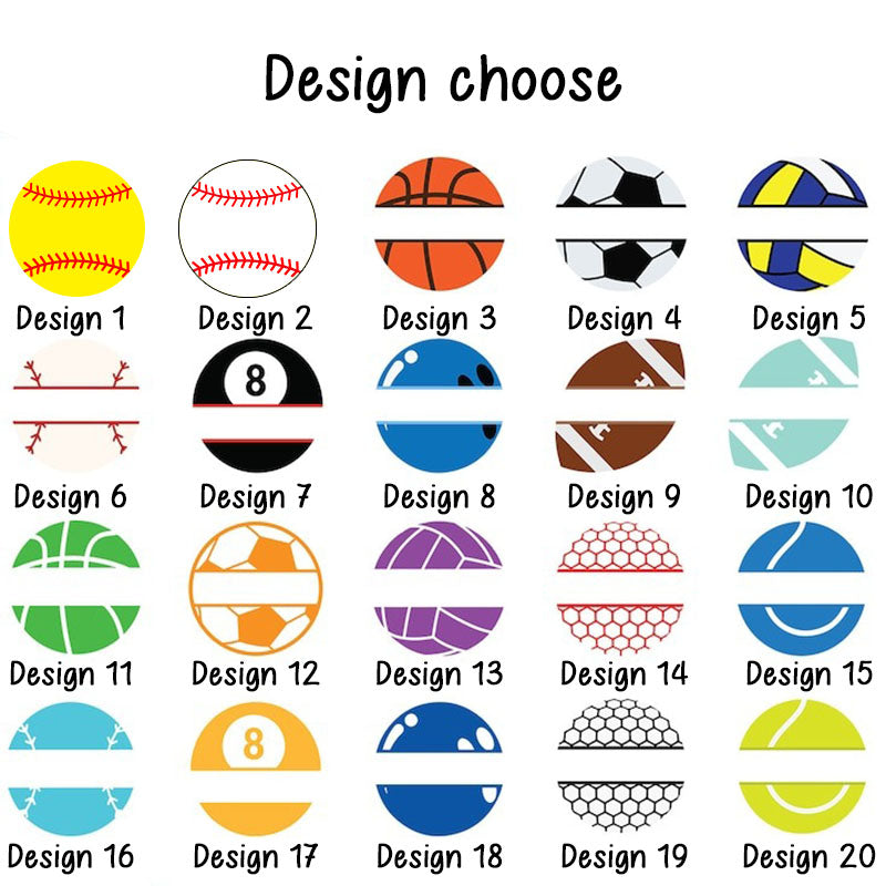 Personalized Sport Bag Keychain Softball Baseball Keychain Bag Name tag
